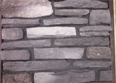 Multi - Shape Concrete Brick Veneer , Artificial Faux Stone For Outside Of House
