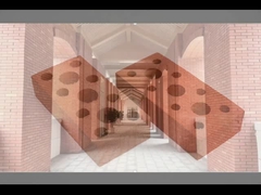 240x115x60mm، قهوه سبک و مقاوم در برابر آب و هوا، آجر توخالی برای دیوار