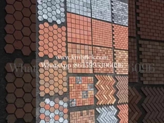 سنگ های خاکستری بازیافت شده قرمز نمونه رایگان برای دیوار پس زمینه 240 * 50 * 20 میلی متر